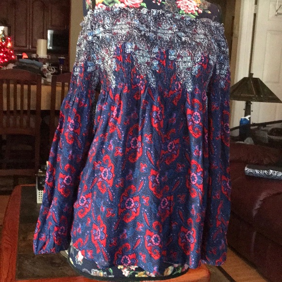 🌻NWT VINTAGE AMERICA MED PAISLEY TOP - Picture 6 of 12